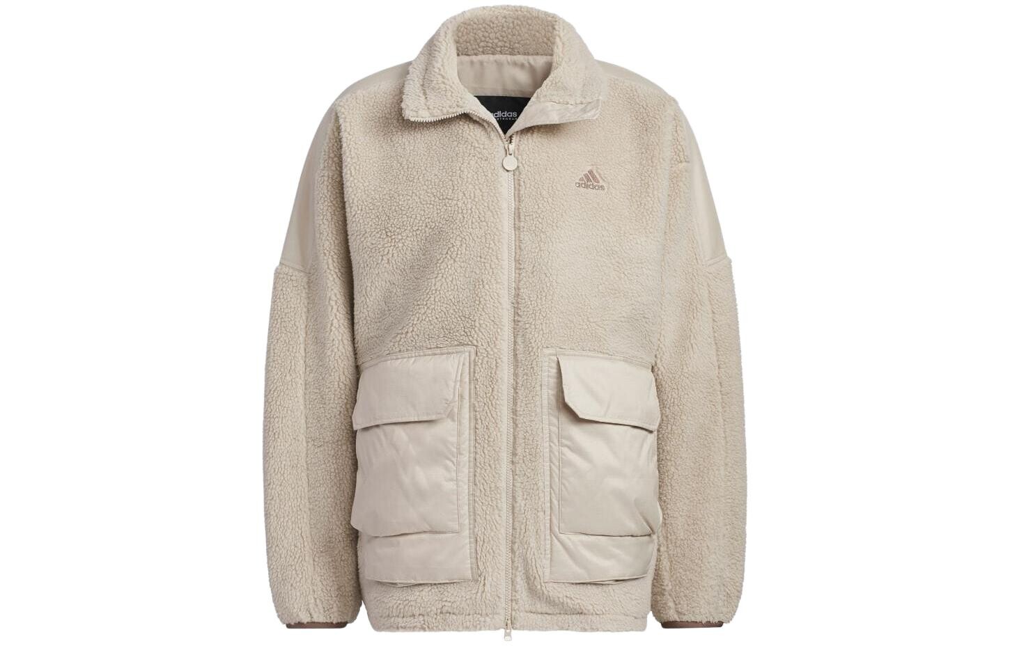 Куртка унисекс бежевый Adidas, бежевый 
Куртка унисекс бежевый Adidas, бежевый