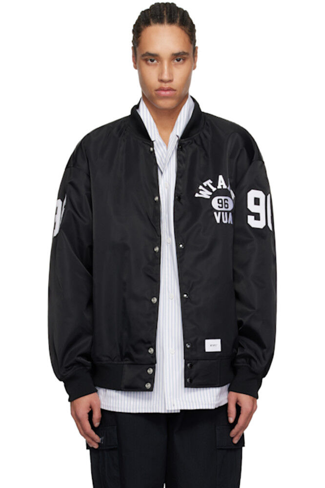 Черная нейлоновая куртка Team WTAPS, Черный, Черная нейлоновая куртка Team WTAPS 
Черная нейлоновая куртка Team WTAPS, Черный, Черная нейлоновая куртка Team WTAPS