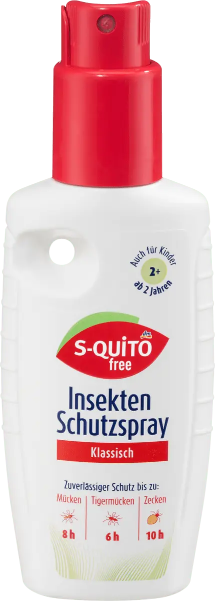 Спрей от насекомых 100мл S-quitofree 
Спрей от насекомых 100мл S-quitofree