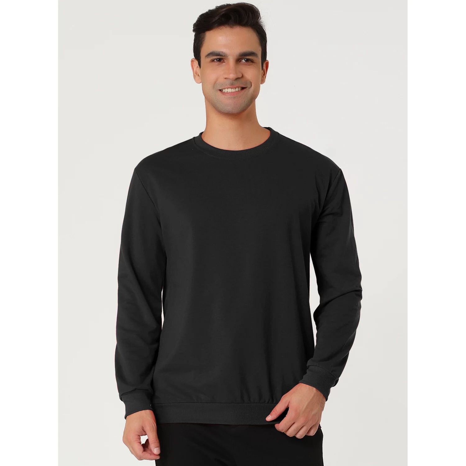 Мужская повседневная однотонная однотонная пуловер с длинным рукавом и круглым вырезом, толстовка Lars Amadeus
Мужская повседневная однотонная однотонная пуловер с длинным рукавом и круглым вырезом, толстовка Lars Amadeus