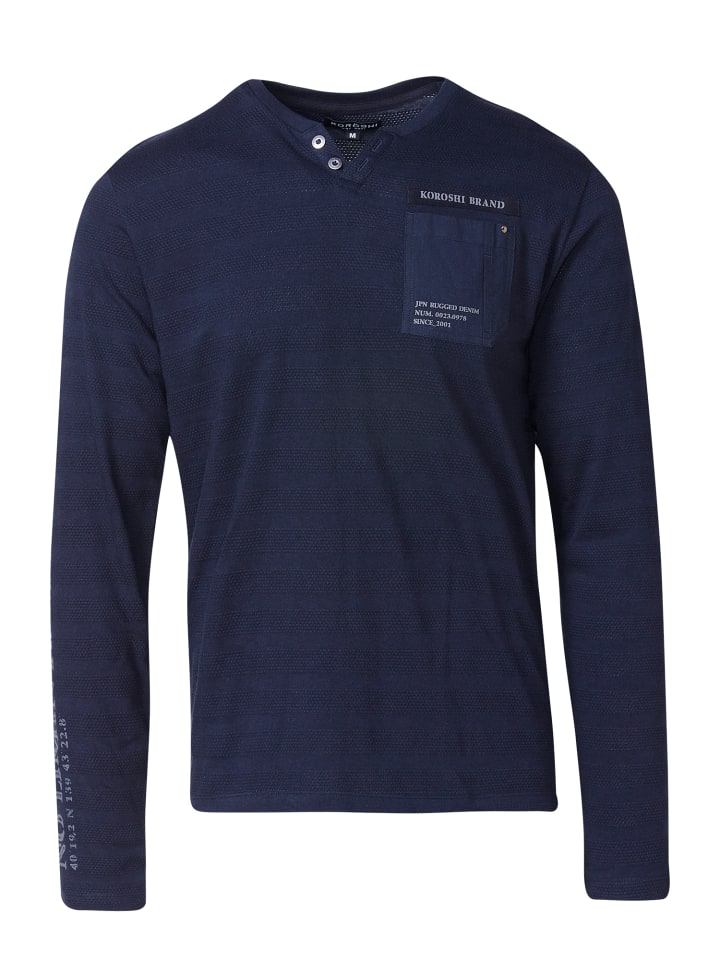 Футболка с длинными рукавами синего цвета KOROSHI, Синий, Футболка с длинными рукавами синего цвета KOROSHI
Футболка с длинными рукавами синего цвета KOROSHI, Синий, Футболка с длинными рукавами синего цвета KOROSHI