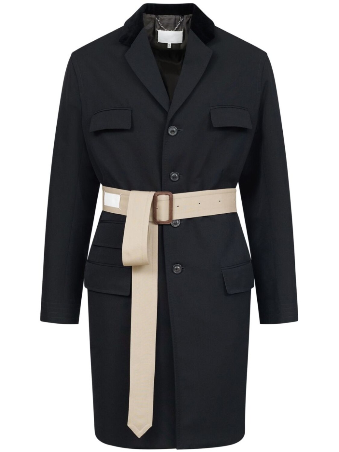 Пальто с поясом Maison Margiela, черный
Пальто с поясом Maison Margiela, черный