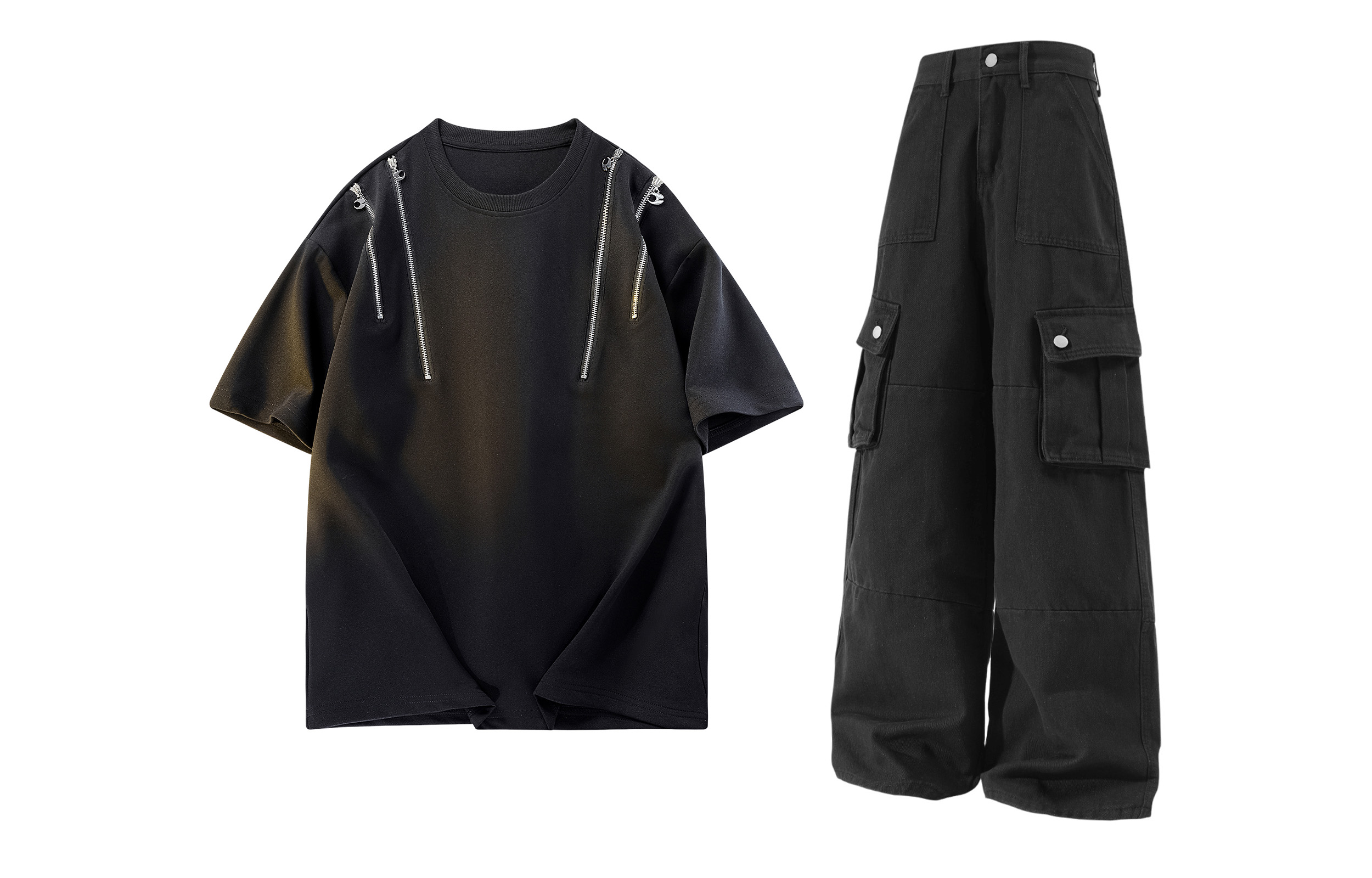 Повседневный спортивный свитер с круглой горловиной Unisex Moderate X1617, черный short-sleeved shirt+черный workwear jeans
Повседневный спортивный свитер с круглой горловиной Unisex Moderate X1617, черный short-sleeved shirt+черный workwear jeans