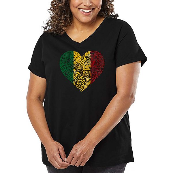 Женская футболка plus size с принтом в виде сердца и надписью "One Love" La Pop Art, Black, Черный, Женская футболка plus size с принтом в виде сердца и надписью "One Love" La Pop Art, Black
Женская футболка plus size с принтом в виде сердца и надписью "One Love" La Pop Art, Black, Черный, Женская футболка plus size с принтом в виде сердца и надписью "One Love" La Pop Art, Black