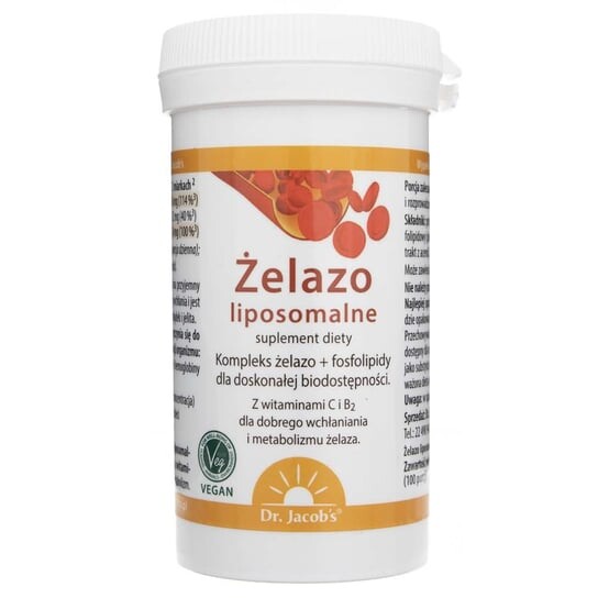 Dr. Jacob's, Липосомальный железный порошок - 64 г
Dr. Jacob's, Липосомальный железный порошок - 64 г