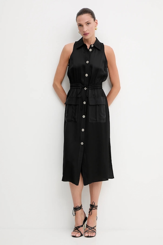 Платье с добавлением льна Twinset, черный
Платье с добавлением льна Twinset, черный