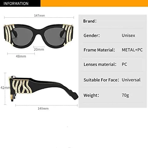 Женские солнцезащитные очки с металлическим декором, винтажные очки с градиентными линзами, мужские солнцезащитные очки с защитой от УФ-излучения UV400 MTZJH, 6
Женские солнцезащитные очки с металлическим декором, винтажные очки с градиентными линзами, мужские солнцезащитные очки с защитой от УФ-излучения UV400 MTZJH, 6