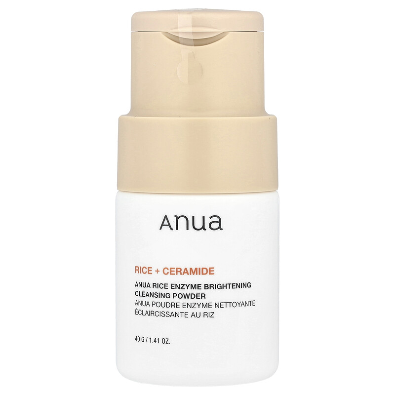 Anua, Осветляющий очищающий порошок с рисовыми ферментами, рис + керамид, 40 г (1,41 унции)
Anua, Осветляющий очищающий порошок с рисовыми ферментами, рис + керамид, 40 г (1,41 унции)