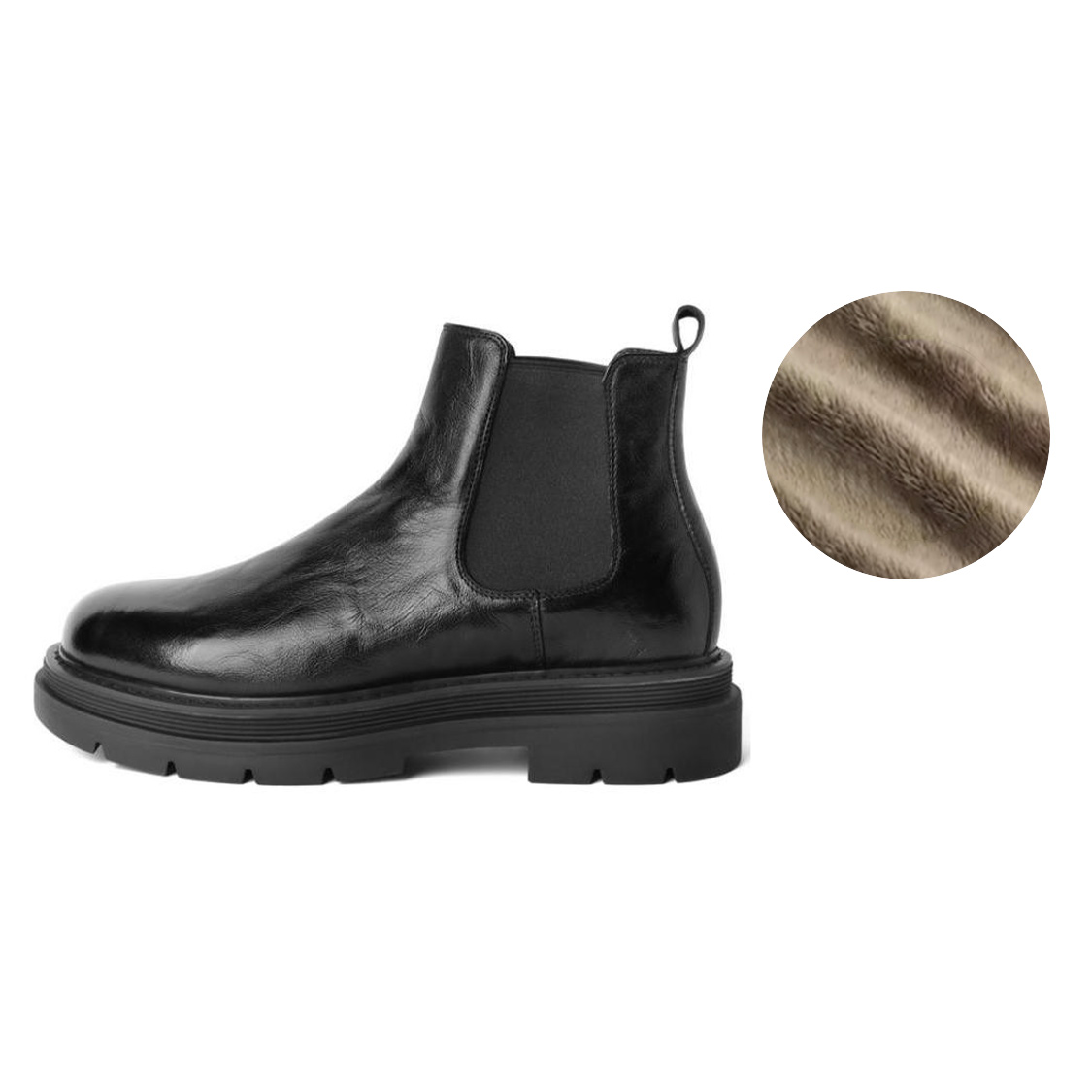 Короткие Челси Ботинки 5см Мужские BELLE, Черные Без Подкладки
Короткие Челси Ботинки 5см Мужские BELLE, Черные Без Подкладки