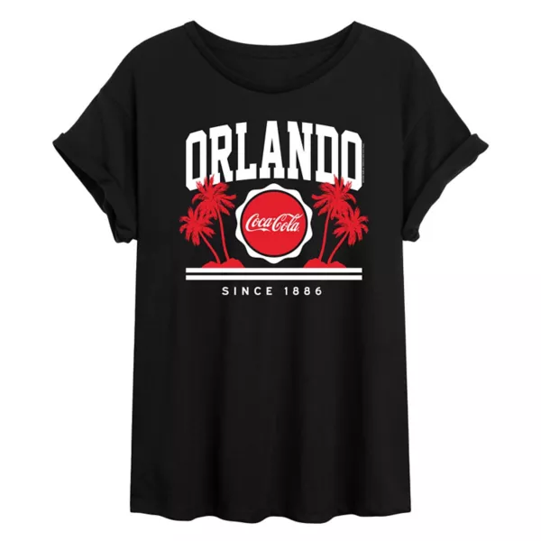 Футболка Juniors Coca Cola Orlando с принтом большого размера Licensed Character, черный
Футболка Juniors Coca Cola Orlando с принтом большого размера Licensed Character, черный