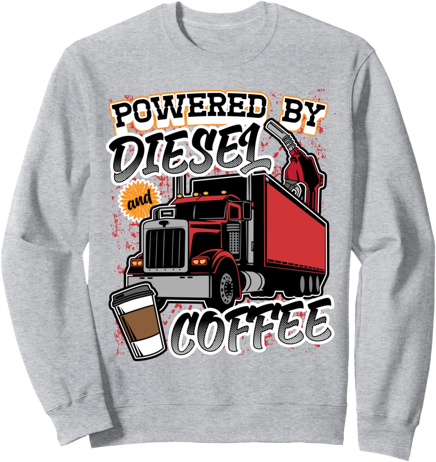 Забавная толстовка с надписью Работает на дизельном топливе и кофе для дальнобойщика Four1Nine Truckers Official, серый
Забавная толстовка с надписью Работает на дизельном топливе и кофе для дальнобойщика Four1Nine Truckers Official, серый