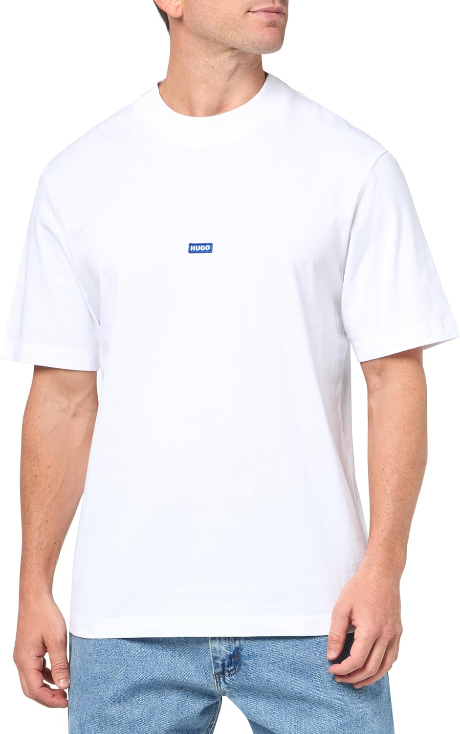 Мужская хлопковая футболка HUGO с маленьким логотипом, White Salt, Белый, Мужская хлопковая футболка HUGO с маленьким логотипом, White Salt
Мужская хлопковая футболка HUGO с маленьким логотипом, White Salt, Белый, Мужская хлопковая футболка HUGO с маленьким логотипом, White Salt
