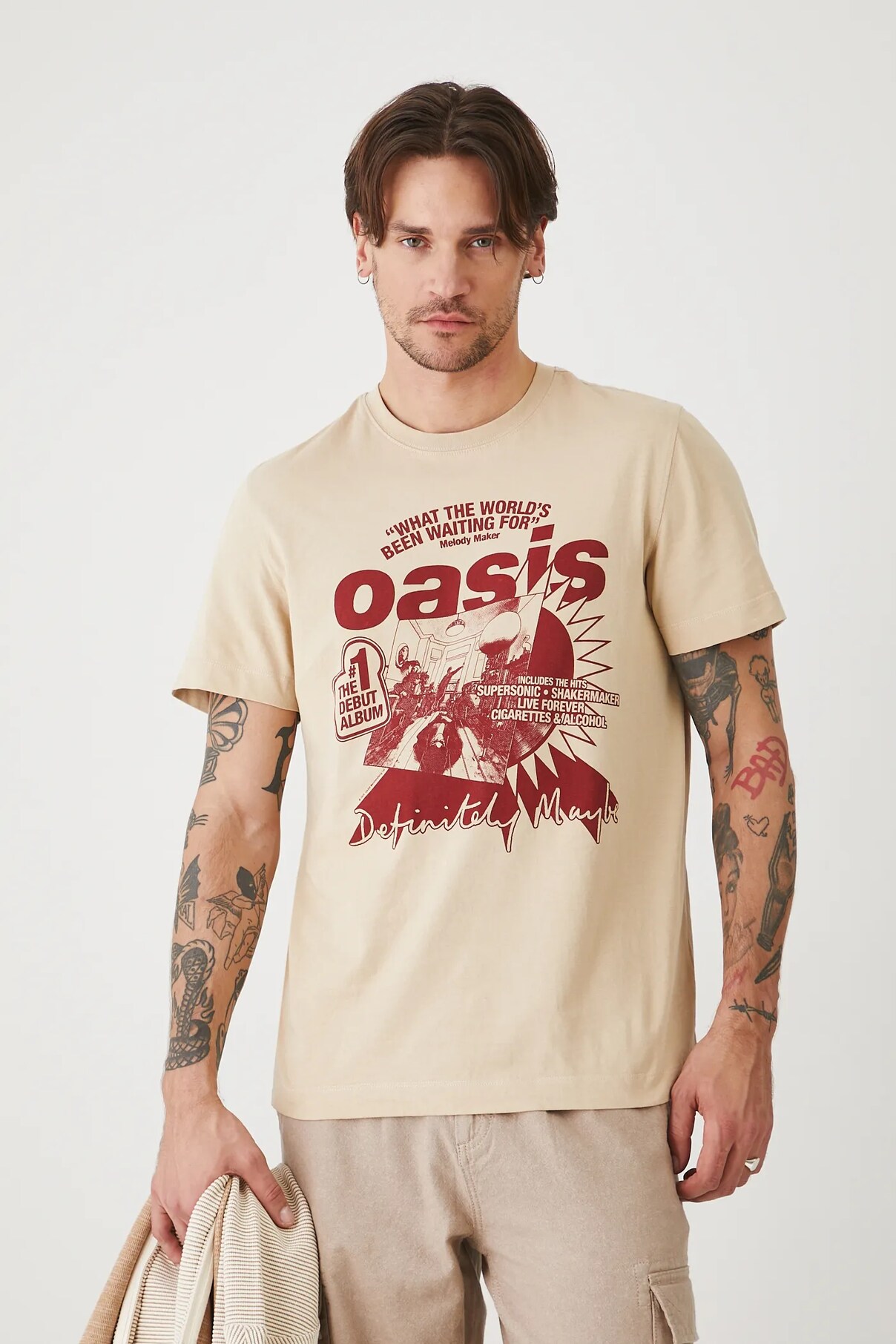 Футболка из хлопка Medicine, бежевый 
Футболка из хлопка Medicine, бежевый