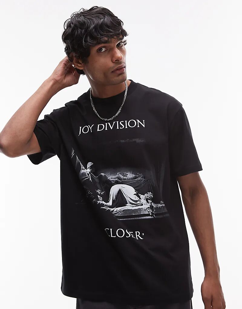 Футболка премиум-класса свободного кроя с принтом Joy Division спереди и сзади черного цвета Topman
Футболка премиум-класса свободного кроя с принтом Joy Division спереди и сзади черного цвета Topman