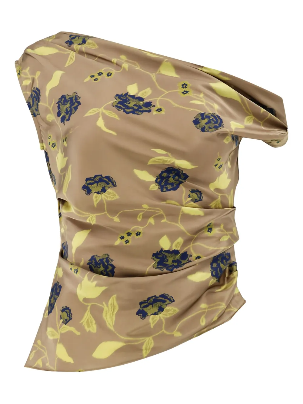 Топ Phare с цветочным принтом и драпировкой STAUD, коричневый
Топ Phare с цветочным принтом и драпировкой STAUD, коричневый