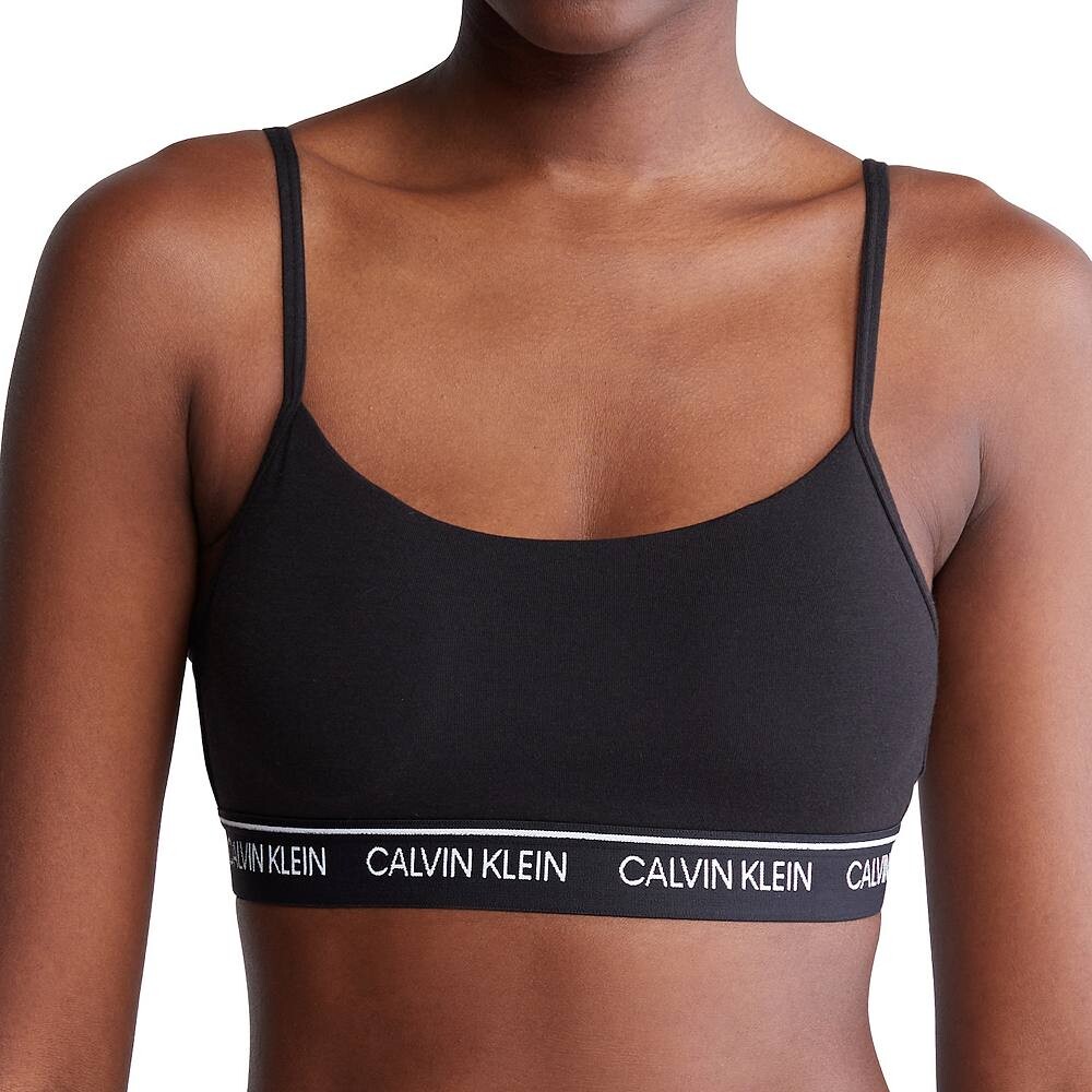 Женский бюстгальтер без косточек на легкой подкладке с логотипом Calvin Klein Archive QF7534, черный 
Женский бюстгальтер без косточек на легкой подкладке с логотипом Calvin Klein Archive QF7534, черный