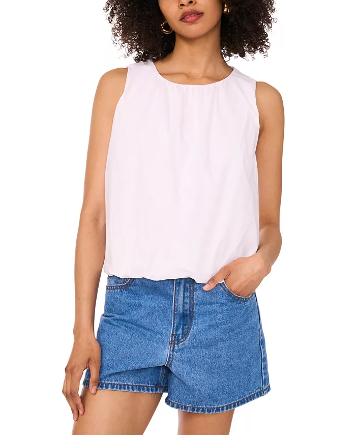 Женский хлопковый топ без рукавов с эффектом пузыря 1.STATE, белый
Женский хлопковый топ без рукавов с эффектом пузыря 1.STATE, белый