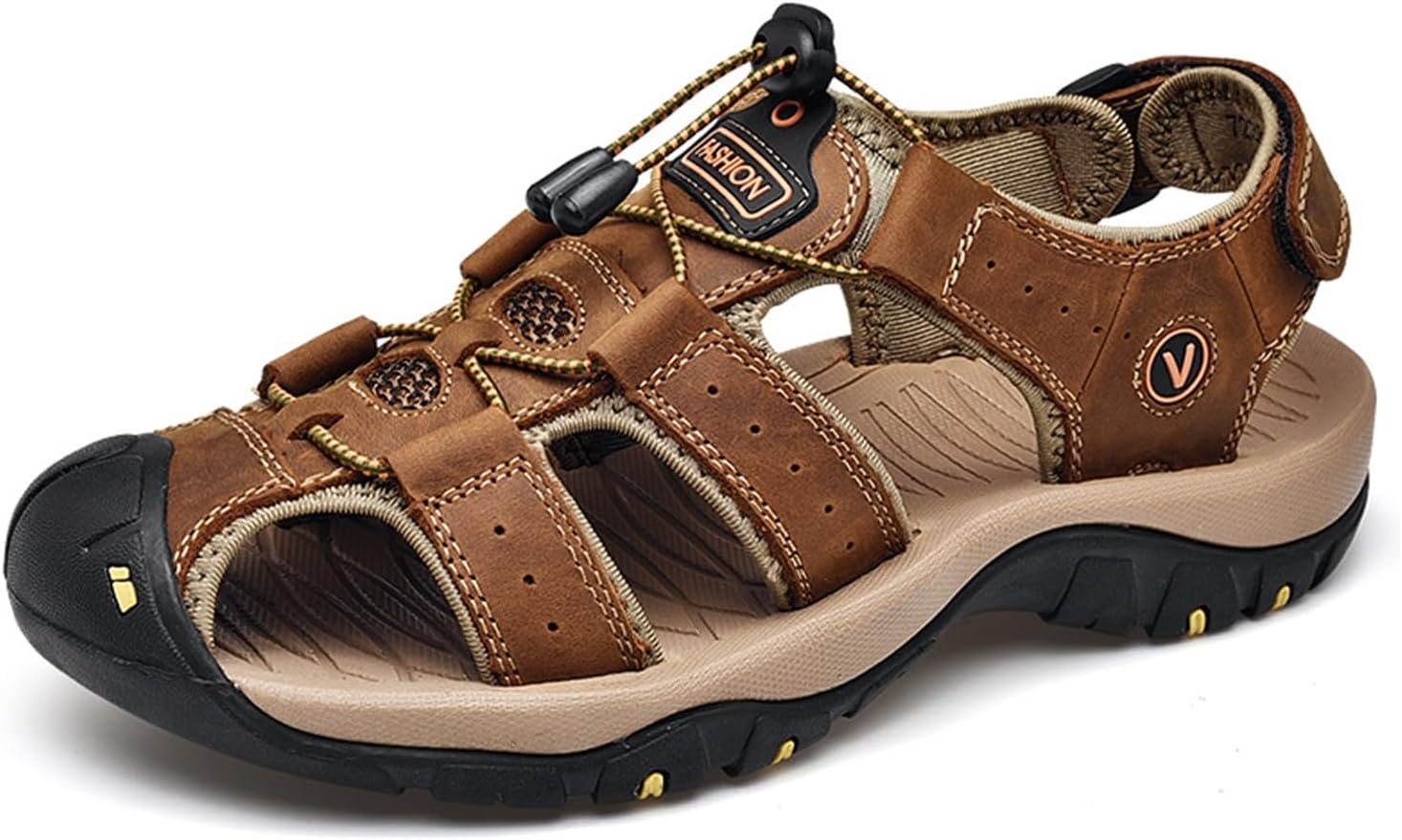 Мужские сандалии с закрытым носком для походов, легкие в носке, рыбацкие сандалии, дышащие, быстро сохнущие, летние сандалии для мужчин Generic, коричневый
Мужские сандалии с закрытым носком для походов, легкие в носке, рыбацкие сандалии, дышащие, быстро сохнущие, летние сандалии для мужчин Generic, коричневый