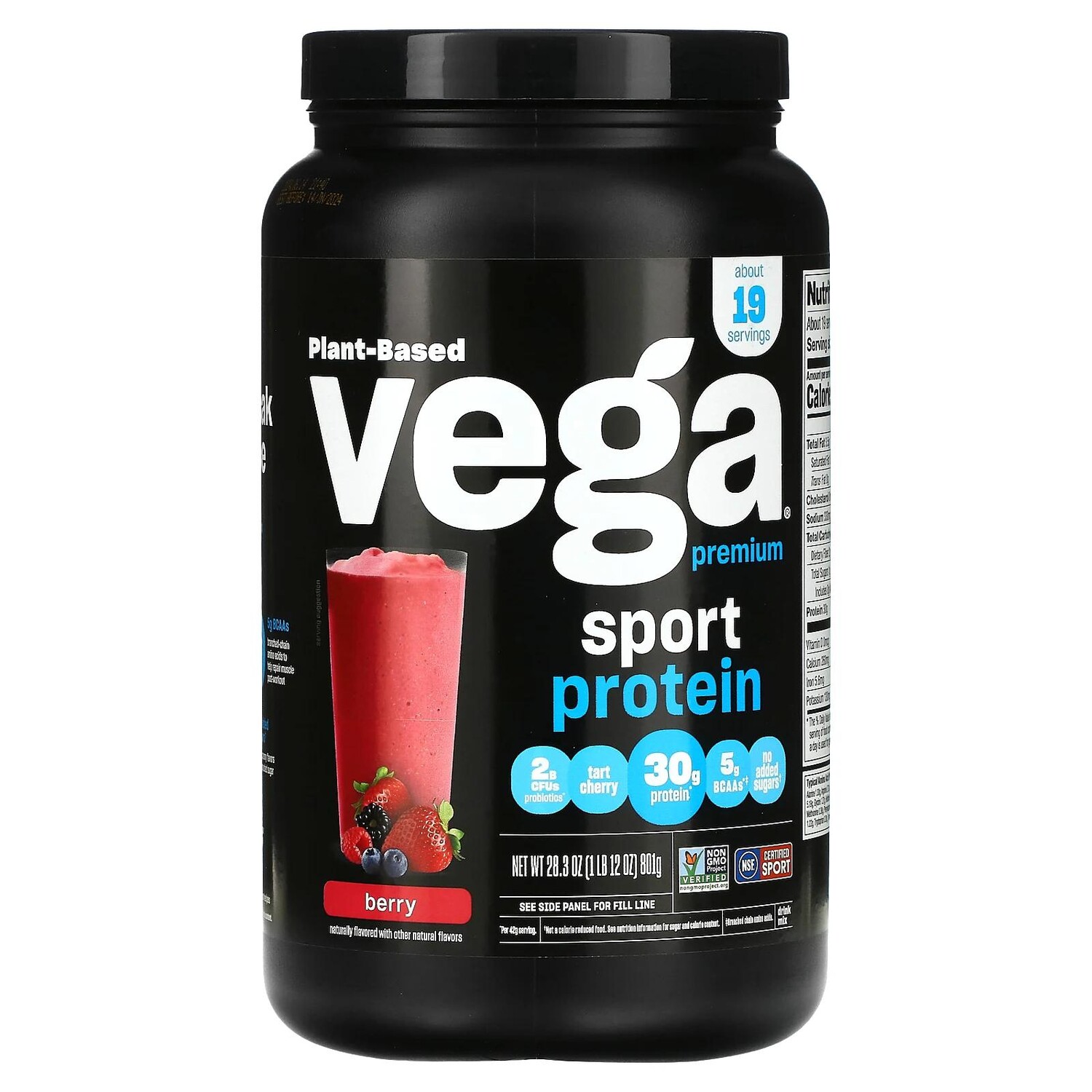Vega Sport Premium Protein Berry 28.3 oz (801 g) 
Vega Sport Premium Protein Berry 28.3 oz (801 g)