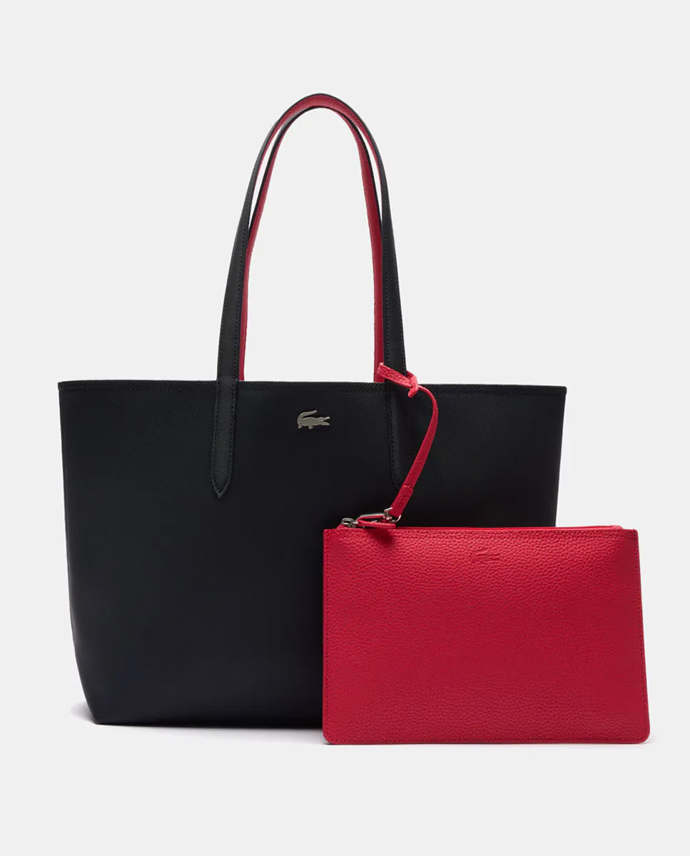 Двусторонняя сумка-шоппер коричневого цвета с металлическим логотипом Lacoste, темно-синий
Двусторонняя сумка-шоппер коричневого цвета с металлическим логотипом Lacoste, темно-синий