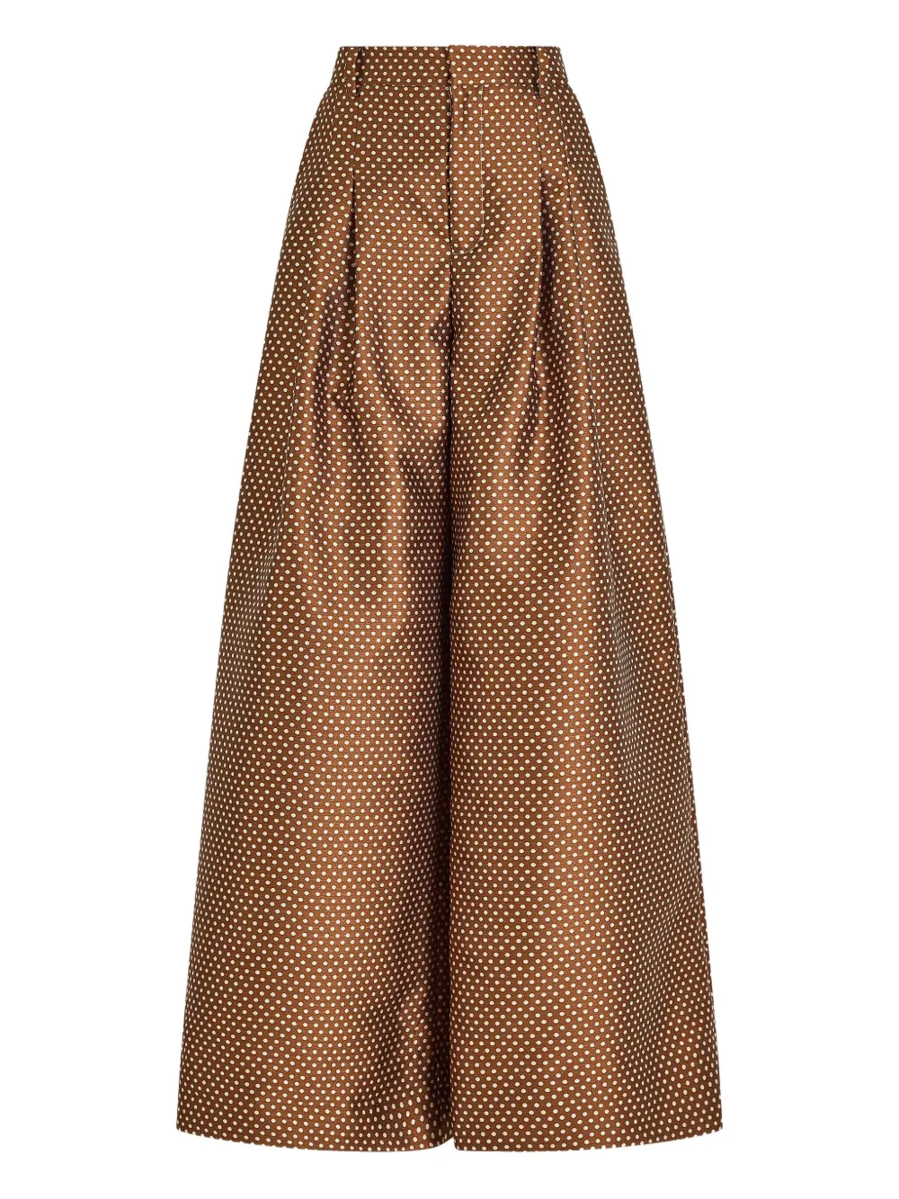 Брюки палаццо в горох Rosie Assoulin, коричневый
Брюки палаццо в горох Rosie Assoulin, коричневый