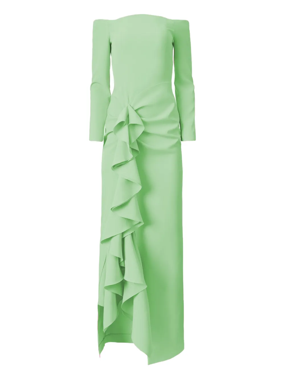 Платье с оборками и открытыми плечами Moos Studio, зеленый
Платье с оборками и открытыми плечами Moos Studio, зеленый