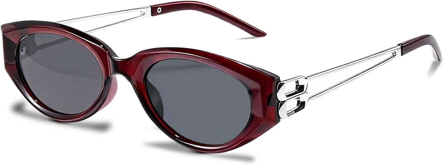 Солнцезащитные очки Y2k для женщин и мужчин, ретро-очки в форме узких «кошачьих глаз» с лепестками цвета «ночной лепесток» Auralice, S7 | Grey Lens/Red Frame
Солнцезащитные очки Y2k для женщин и мужчин, ретро-очки в форме узких «кошачьих глаз» с лепестками цвета «ночной лепесток» Auralice, S7 | Grey Lens/Red Frame