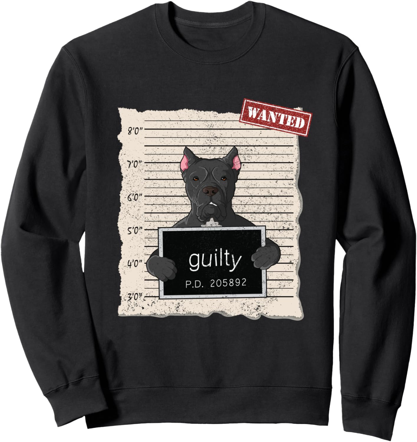 Толстовка с изображением собаки породы Кане Корсо (признание вины) Bad Dog Mug Shot Cane Corso, черный
Толстовка с изображением собаки породы Кане Корсо (признание вины) Bad Dog Mug Shot Cane Corso, черный