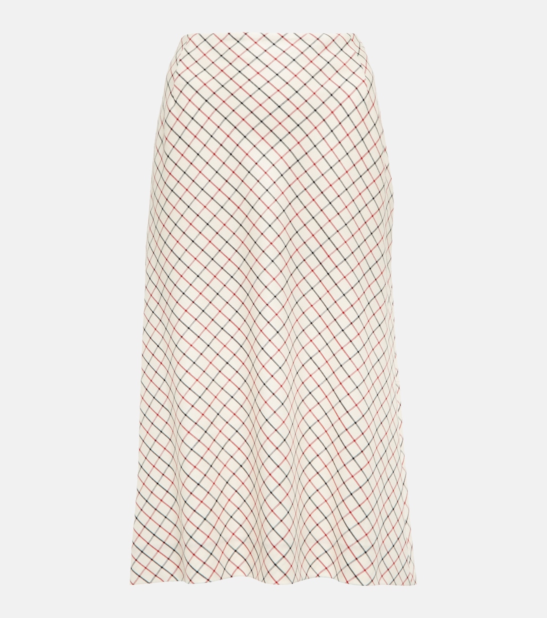 Юбка миди из шерсти и шелка в клетку Maison Margiela, Ecru Check
Юбка миди из шерсти и шелка в клетку Maison Margiela, Ecru Check