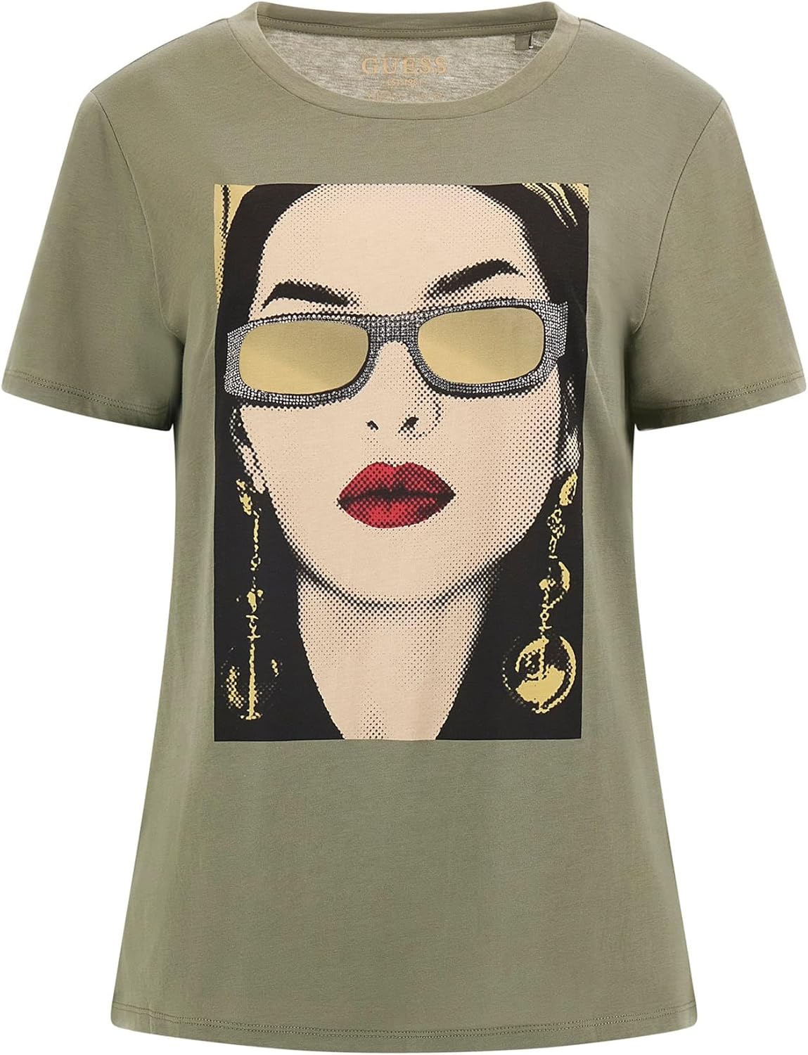 GUESS Женская Футболка с Коротким Рукавом Модель Easy Tee, Lichen Leaf Green, Зеленый, GUESS Женская Футболка с Коротким Рукавом Модель Easy Tee, Lichen Leaf Green
GUESS Женская Футболка с Коротким Рукавом Модель Easy Tee, Lichen Leaf Green, Зеленый, GUESS Женская Футболка с Коротким Рукавом Модель Easy Tee, Lichen Leaf Green