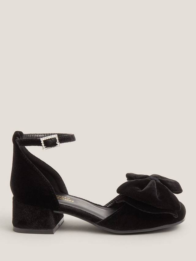 Детские туфли на каблуке с бархатным бантом Monsoon, Black
Детские туфли на каблуке с бархатным бантом Monsoon, Black
