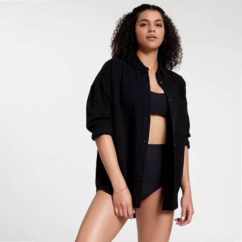 Calia Женская накидка на пуговицах оверсайз с длинными рукавами, черный
Calia Женская накидка на пуговицах оверсайз с длинными рукавами, черный