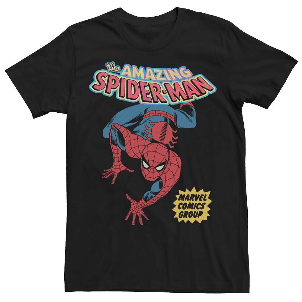 Мужская винтажная футболка с комиксами Amazing Spider-Man Licensed Character, черный
Мужская винтажная футболка с комиксами Amazing Spider-Man Licensed Character, черный