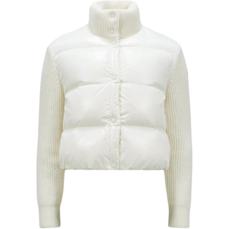 Moncler Вязаная панельная куртка, Ivory White
Moncler Вязаная панельная куртка, Ivory White
