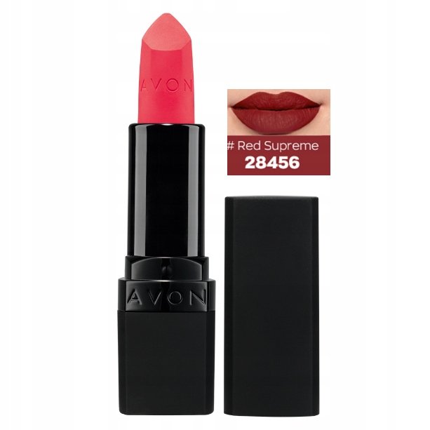 Ультраматовая красная губная помада AVON Supreme
Ультраматовая красная губная помада AVON Supreme