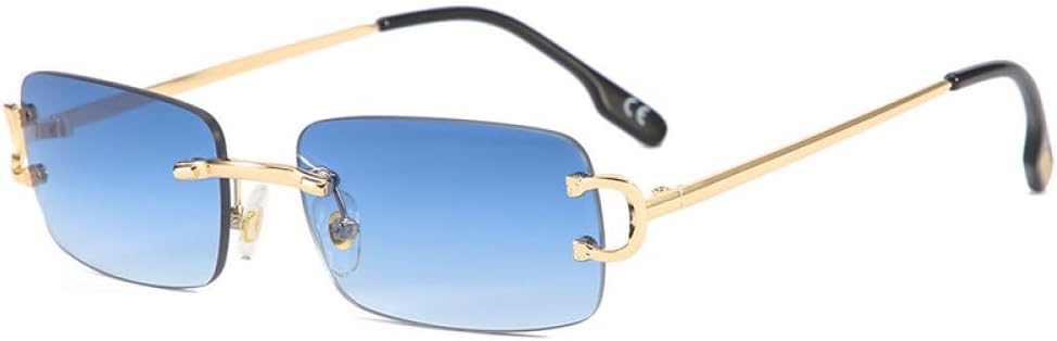 Модные солнцезащитные очки без оправы для женщин, солнцезащитные очки с градиентным переходом цвета для вечеринок на открытом воздухе, защита от УФ-излучения UV400 WNCKSQ, Gold-blue
Модные солнцезащитные очки без оправы для женщин, солнцезащитные очки с градиентным переходом цвета для вечеринок на открытом воздухе, защита от УФ-излучения UV400 WNCKSQ, Gold-blue