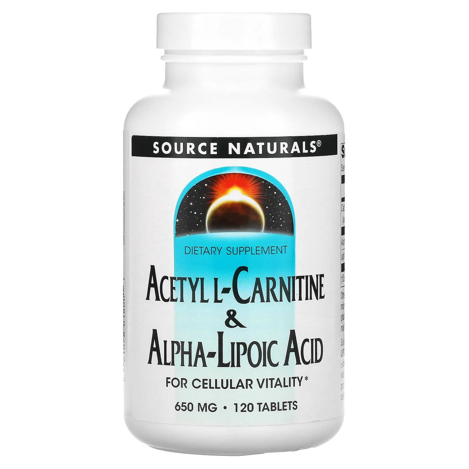 Source Naturals Ацетил-L-карнитин и альфа-липоевая кислота 650 мг 120 таблеток
Source Naturals Ацетил-L-карнитин и альфа-липоевая кислота 650 мг 120 таблеток