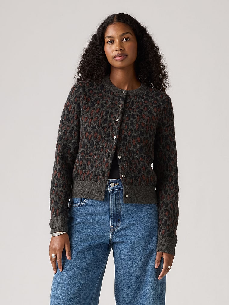 Шерстяной кардиган Levi'S tara Levi'S, dilara leopard charcoal
Шерстяной кардиган Levi'S tara Levi'S, dilara leopard charcoal