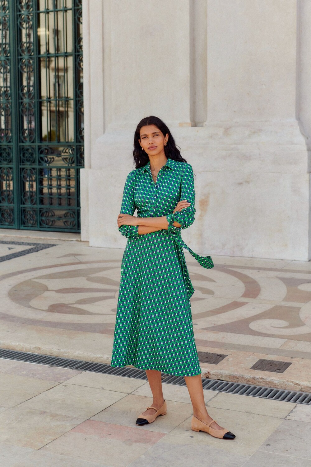 Платье рубашка миди из джерси Laura Boden, зеленый
Платье рубашка миди из джерси Laura Boden, зеленый