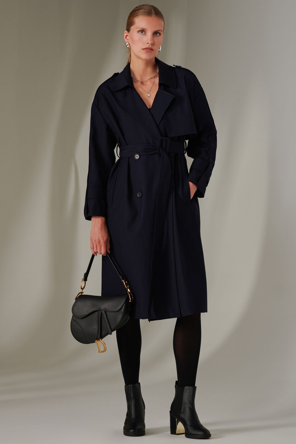 Длинный тренчкот с поясом Jolie Moi, синий
Длинный тренчкот с поясом Jolie Moi, синий