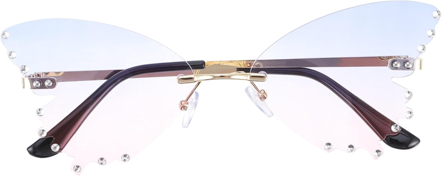 BESPORTBLE 1 пара солнцезащитных очков без оправы в форме бабочек для вечеринок. Модные декоративные очки для мужчин и женщин. Уникальный аксессуар для костюма. Стильные очки, Multi
BESPORTBLE 1 пара солнцезащитных очков без оправы в форме бабочек для вечеринок. Модные декоративные очки для мужчин и женщин. Уникальный аксессуар для костюма. Стильные очки, Multi