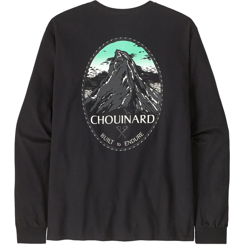 Мужская футболка Chouinard Crest Responsibili с длинным рукавом Patagonia, черный
Мужская футболка Chouinard Crest Responsibili с длинным рукавом Patagonia, черный