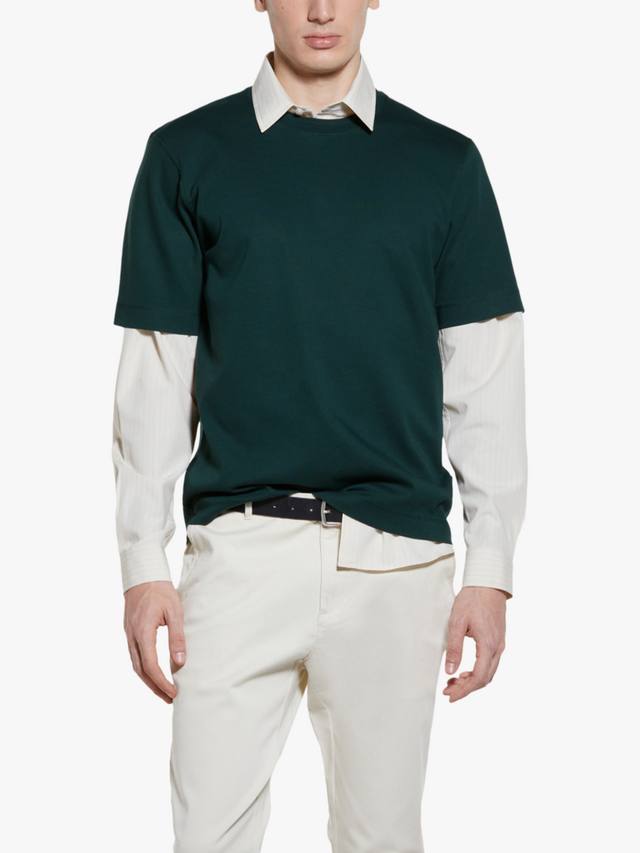 Хлопчатобумажная футболка обычного покроя SISLEY, темно-зеленый
Хлопчатобумажная футболка обычного покроя SISLEY, темно-зеленый