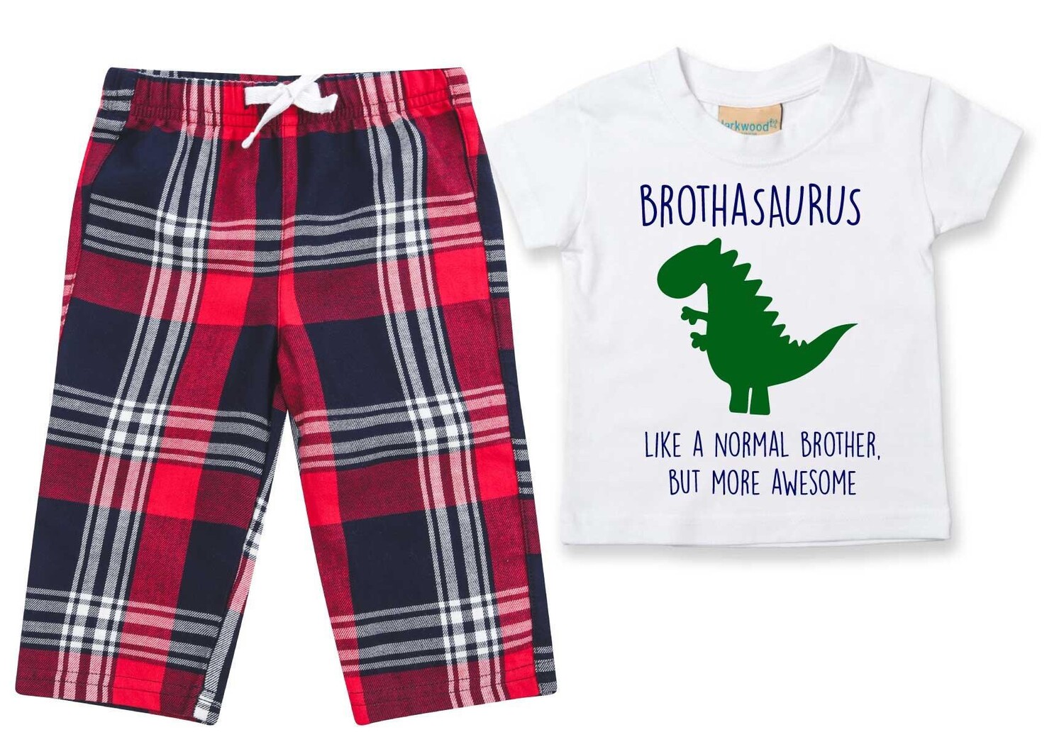 Брат-динозавр, пижамы, детские штаны в клетку, пижамный комплект, рождественский комплект 60 SECOND MAKEOVER, красный
Брат-динозавр, пижамы, детские штаны в клетку, пижамный комплект, рождественский комплект 60 SECOND MAKEOVER, красный