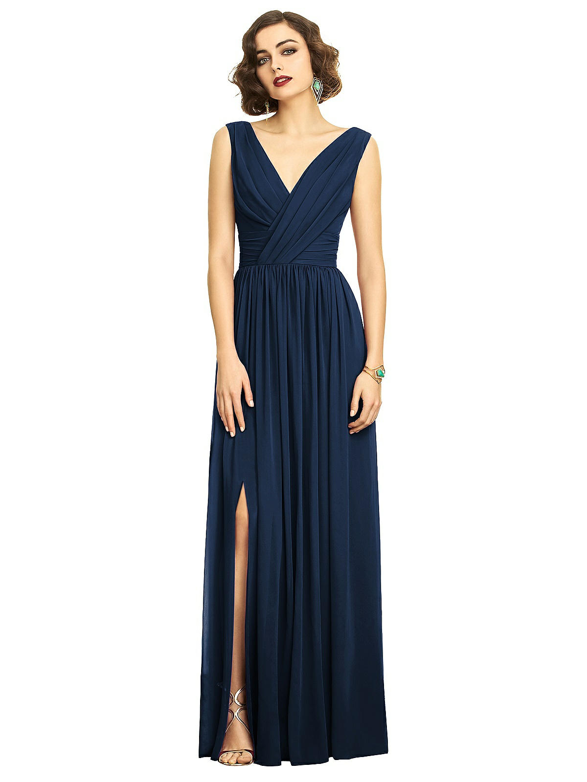 Платье макси из шифона с драпировкой и разрезом спереди Dessy Collection, цвет midnight navy
Платье макси из шифона с драпировкой и разрезом спереди Dessy Collection, цвет midnight navy