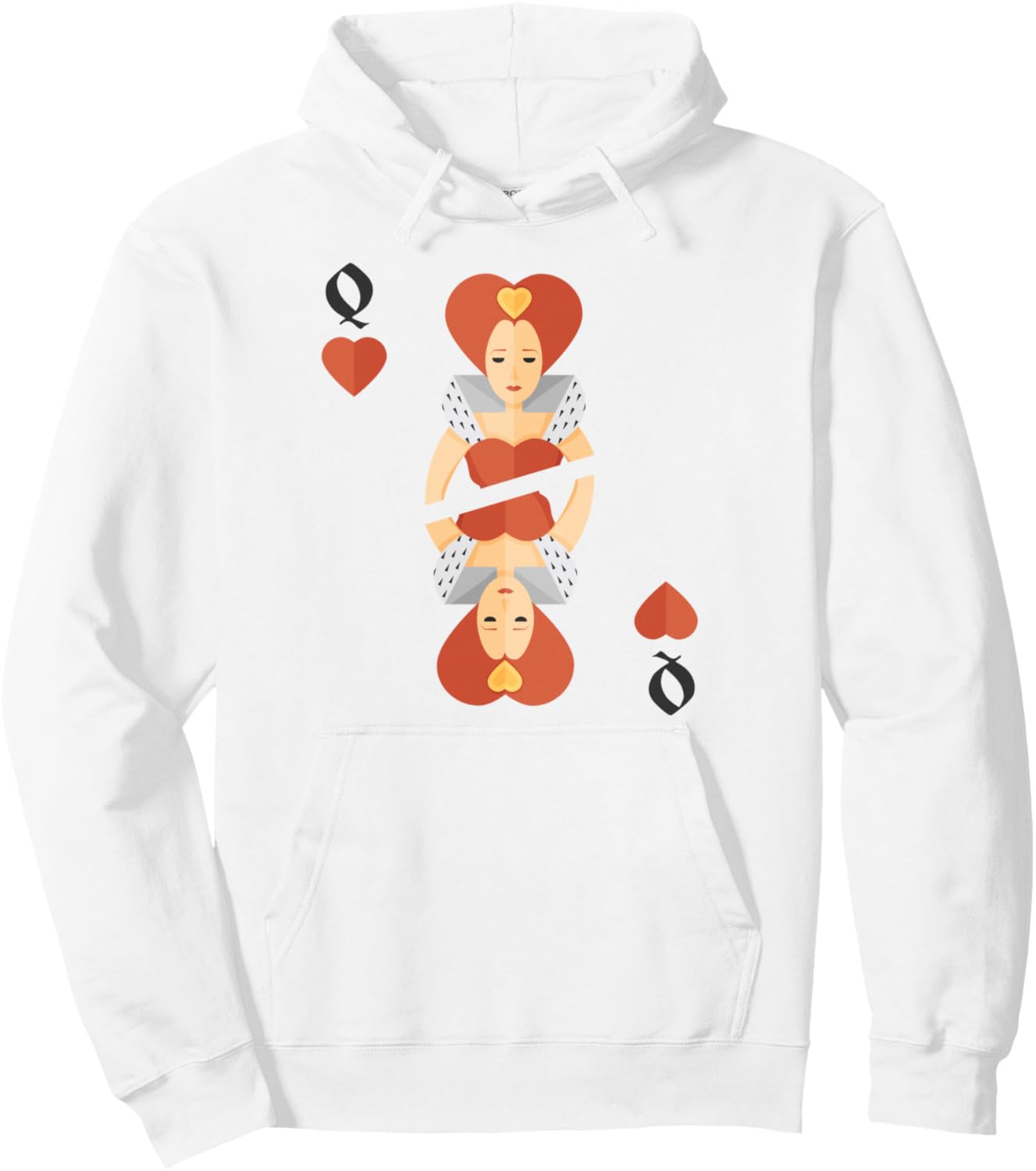 Толстовка с капюшоном в виде колоды карт «Туз червей» для группового костюма на Хэллоуин Hearts Deck Of Cards Apparel, белый
Толстовка с капюшоном в виде колоды карт «Туз червей» для группового костюма на Хэллоуин Hearts Deck Of Cards Apparel, белый