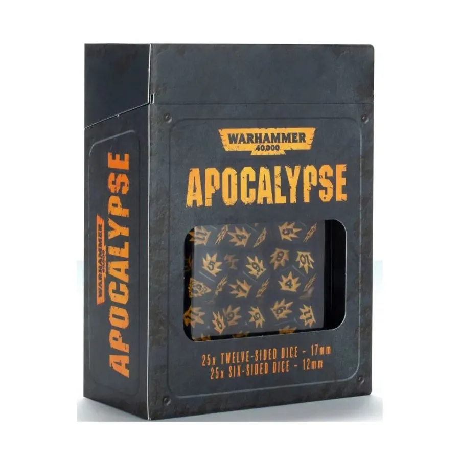 Кубики Апокалипсиса (50), Warhammer 40,000 - Dice (Games Workshop)
Кубики Апокалипсиса (50), Warhammer 40,000 - Dice (Games Workshop)