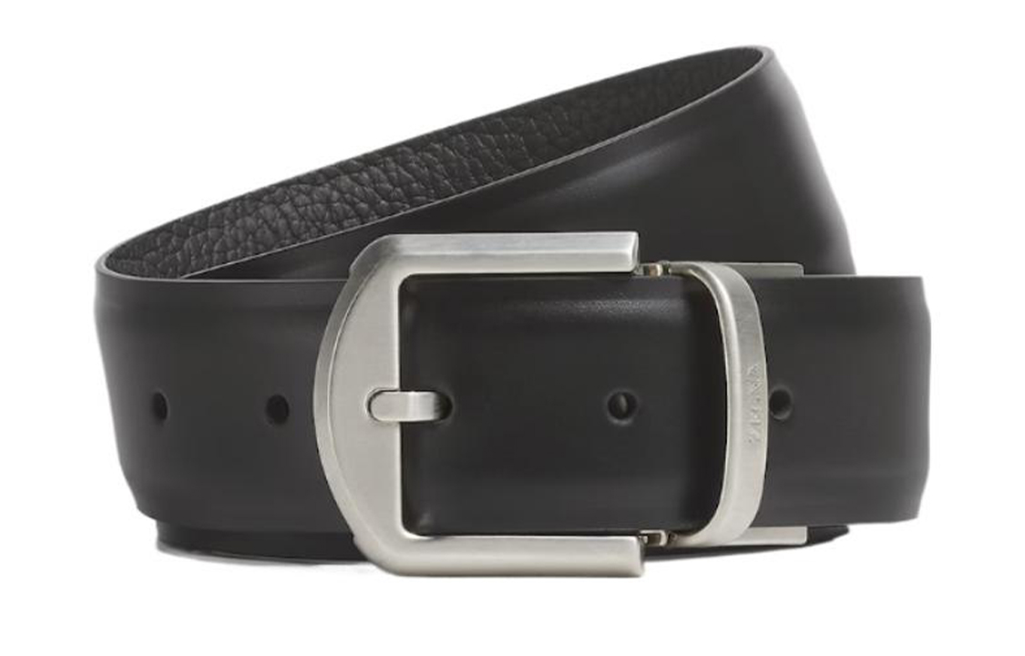 Zegna Классический логотип с тиснением Реверсивная пряжка из телячьей кожи Мужской черный кожаный ремень Ширина 3,5 см Ermenegildo Zegna
Zegna Классический логотип с тиснением Реверсивная пряжка из телячьей кожи Мужской черный кожаный ремень Ширина 3,5 см Ermenegildo Zegna