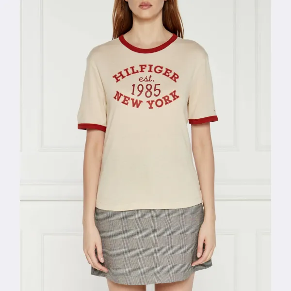 Университетская футболка стандартного кроя Tommy Hilfiger, бежевый
Университетская футболка стандартного кроя Tommy Hilfiger, бежевый