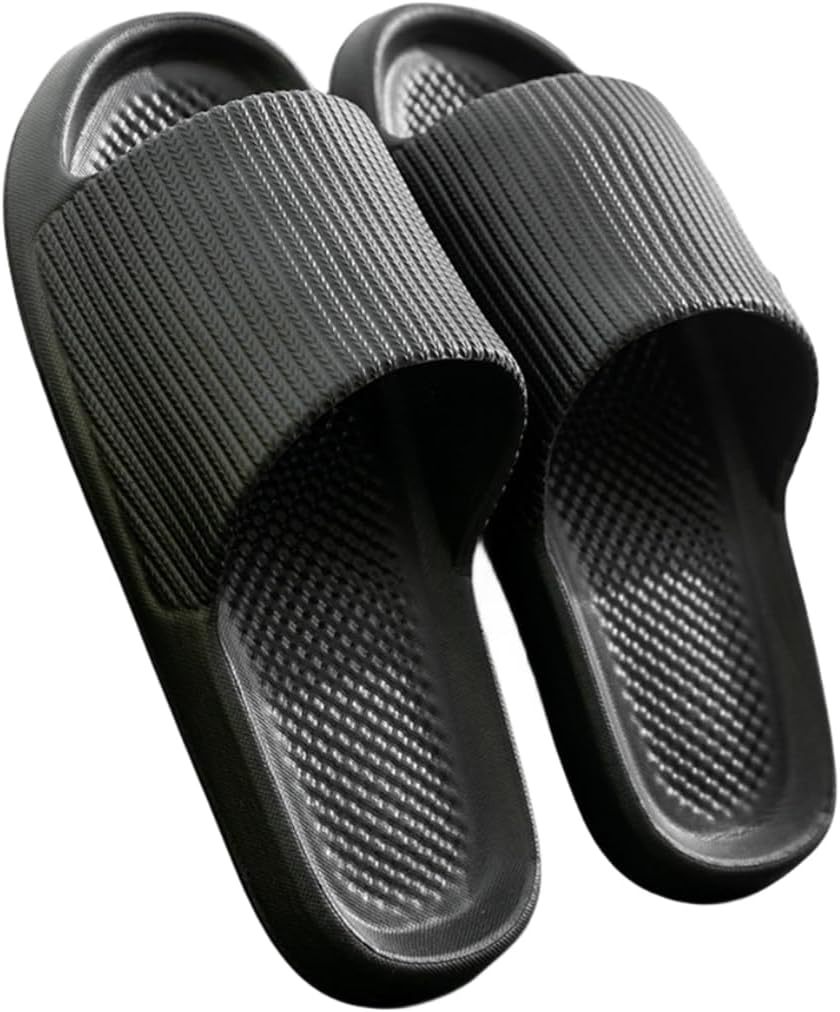 Тапочки Cliont Cloud для женщин и мужчин, домашние тапочки-подушки, шлепанцы для душа, нескользящие ванной, черный
Тапочки Cliont Cloud для женщин и мужчин, домашние тапочки-подушки, шлепанцы для душа, нескользящие ванной, черный